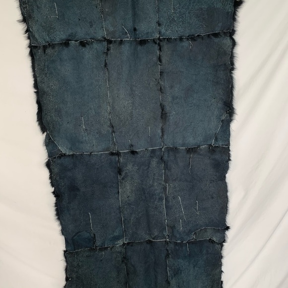 Black real fur unfinished for custom use - Picture 3 of 3